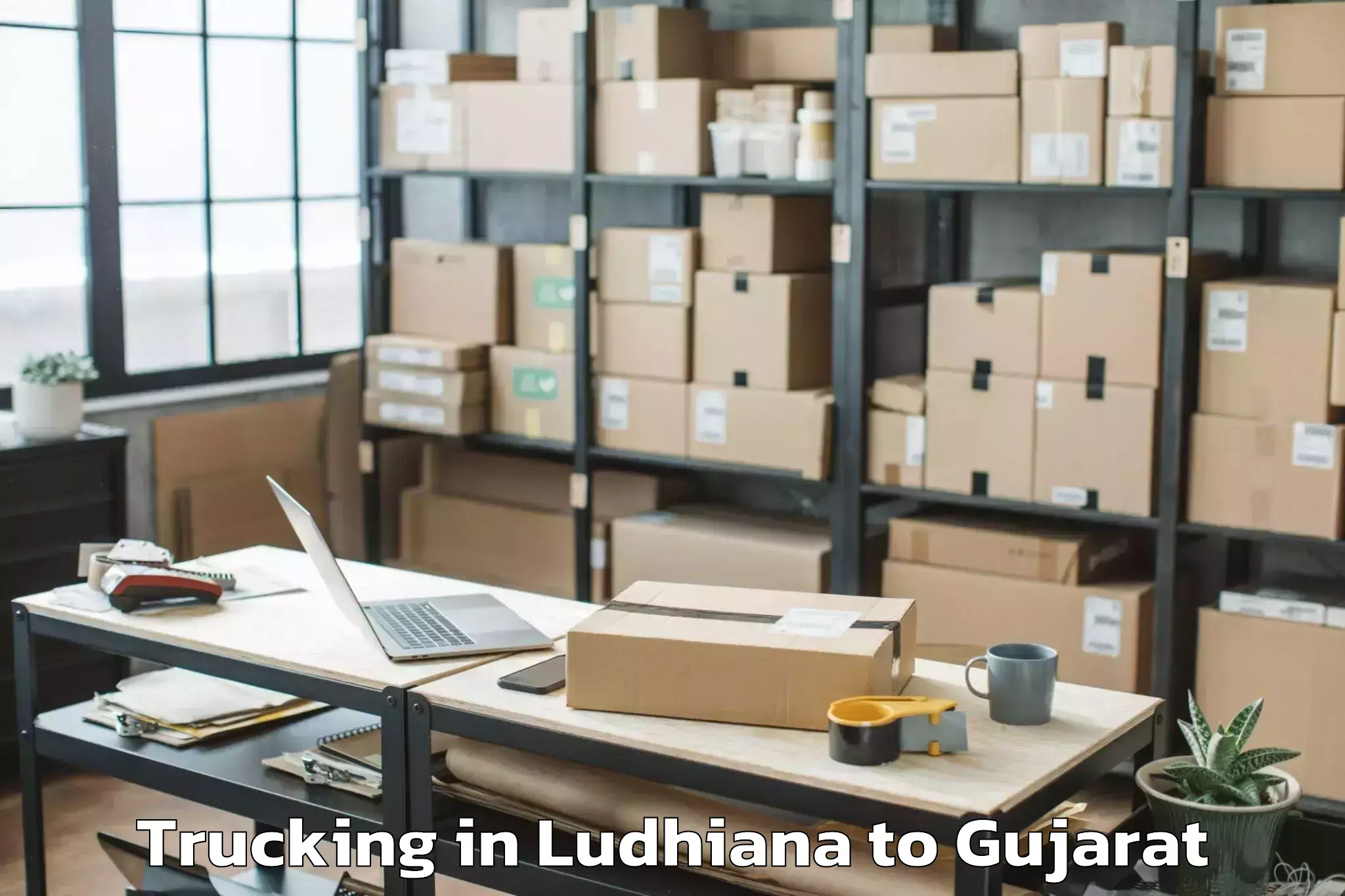 Top Ludhiana to Bansda Trucking Available